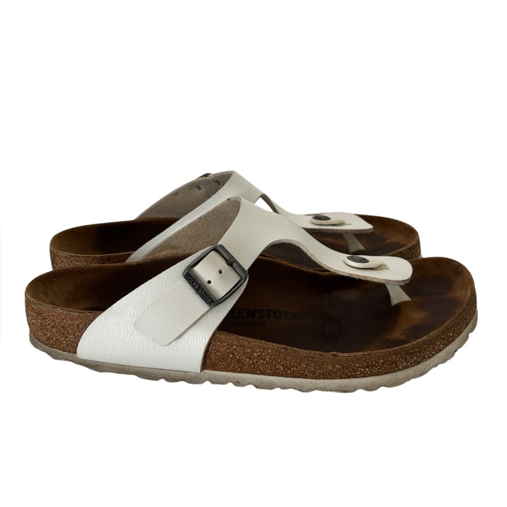 Birkenstock Gizeh Women's Size 41 (US Size 10 - 10.5) White Thong Sandals